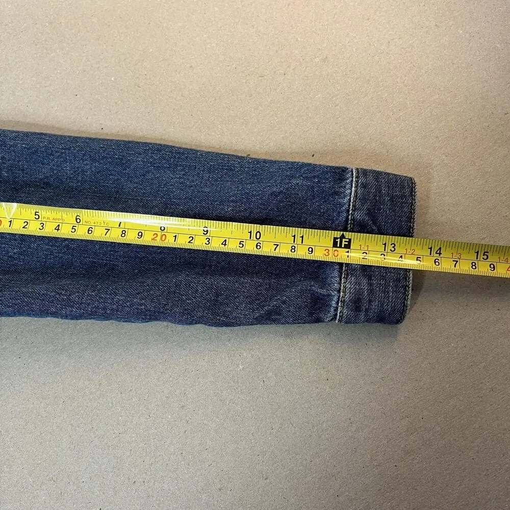 Carters Jean Jacket Girls 4 Blue Denim Snap Front Pockets Casual Outerwear